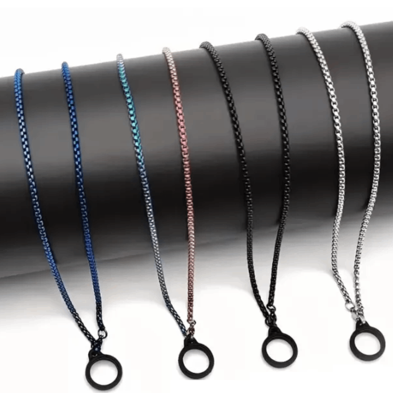 بند گردنی زنجیری همراه با حلقه کوچک | CHAIN NECKLACE